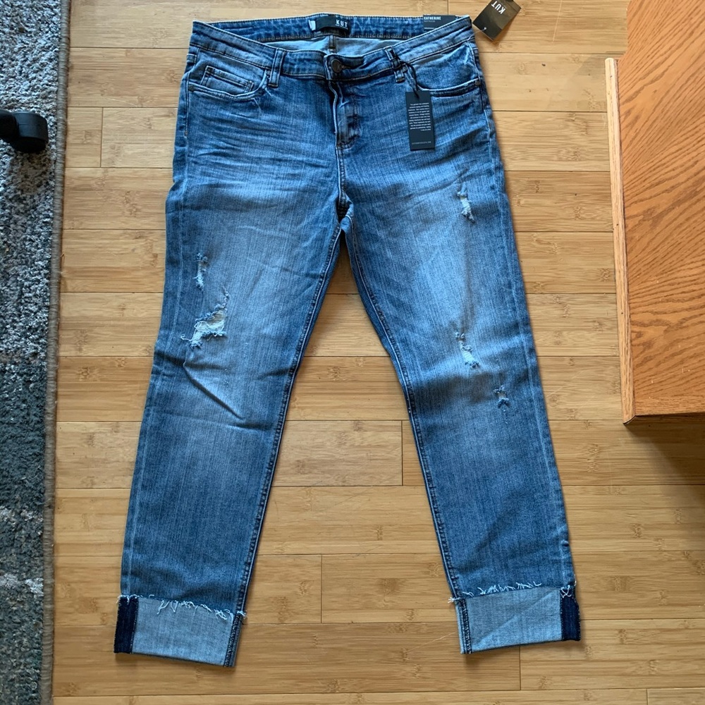 NWT Kut From The Kloth Catherine Boyfriend Cuffed